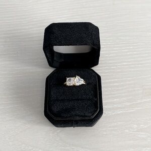 C&C LUXURY CO. Heart Toi-Et-Moi Luxe Ring Size 8